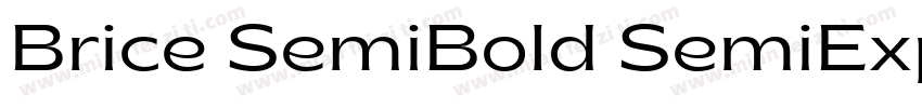 Brice SemiBold SemiExpanded字体转换